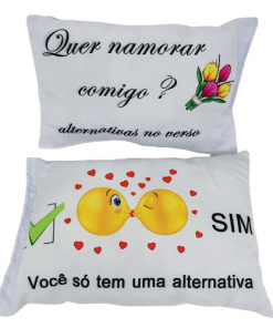 almofadinha pedido de namoro para cesta de presente