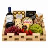 Cesta happy Hour com vinho para datas especiais